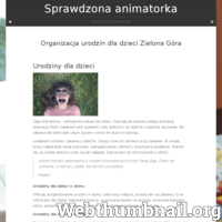 Animatorka z Zielonej Góry zaprasza do zapoznania się z ofertą organizacji imprez dla dzieci na terenie województwa Lubuskiego. Działam od lat i tworzę cuda w zabawie z dziećmi. ./_thumb/animatorka.zgora.pl.png