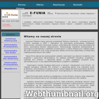 E-Funia Jan Gargula Automatyka Przemysłowa, Instalacje Elektrzcyne, Falowniki, Sterowniki PLC, Serwis sterowania maszyn, Elektryka, Alarmy