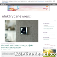 Interesujesz się tematyka związaną z elektryką? Lubisz pogłębiać swoją wiedzę z takich tematów jak usługi elektryczne, stacje transformatorowe albo osprzęt elektroinstalacyjny? Koniecznie odwiedź bloga elektrycznewiesci, na któym znajdziesz wszystkie powyższe tematy.   ./_thumb/elektrycznewiesci.bloog.pl.png