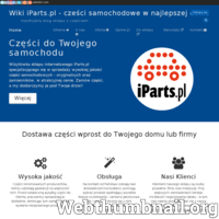 To strona całkowicie poświęcona motoryzacji. Autorami bloga są specjaliści w tej dziedzinie, umieszczane są tam artykuły, praktyczne poradniki, dzięki którym naprawa usterki staję się banalnie prosta. Poruszane tematy dotyczą między innymi: amortyzatorów, rodzajów olejów czy ABS. Można także zapoznać się z opiniami klientów korzystających z internetowych sklepów z autoczęściami.
 ./_thumb/iparts.wikidot.com.png