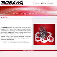 Firma Bosawa specjalizuje się w produkcji stalowych fiszbin gorseciarskich do biustonoszy i kostiumów kąpielowych. W swojej ofercie posiada obecnie zarówno fiszbiny metalowe okrągłe, jak i płaskie - biały kolor. ./_thumb/www.bosawa.pl.png
