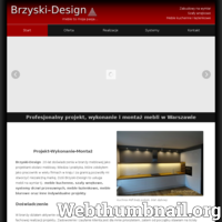 Brzyski-Design to 20 lat doświadczenia! Projektuję i wykonuję meble kuchenne, łazienkowe, szafy wnękowe oraz inne rodzaje mebli na wymiar. ./_thumb/www.brzyski-design.pl.png