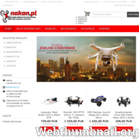Sklep internetowy z modelami zdalnie sterowanymi dronami RC, samochodami, quadrokopterami,helikopterami, samolotami itd. Szybkie zakupy online. ./_thumb/www.nakan.pl.png