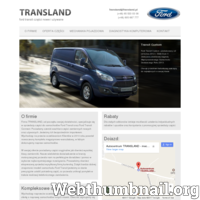 Firma TRANSLAND specjalizuje się w sprzedaży części nowych i używanych do samochodu Ford Transit roczniki 1986-2011 oraz Ford Transit Connect 2002-2011r. ./_thumb/www.transland.pl.png