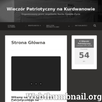 Wieczór Patriotyczny na Kurdwanowie to coroczne wydarzenie organizowane przez lokalną wspólnotę Ruchu Światło-Życie, czyli "Oazę" ./_thumb/www.wieczorpatriotyczny.wordpress.com.png