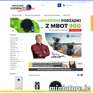 Akces-Markt jest sklepem internetowym oferującym niskie ceny na produkty:
- akcesoria telefoniczne, komputerowe, samochodowe, uchwyty do telefonu;
- hulajnogi;
- nośniki danych;
- małe AGD;
- tusze i tonery do drukarek;
- i wiele innych