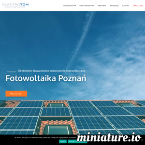 Kompleksowa instalacja paneli fotowoltaicznych w domu, przedsiębiorstwie lub gospodarstwie rolnym. Fachowe doradztwo. Panele słoneczne Poznań ./_thumb1/elektrotomfotowoltaika.pl.png