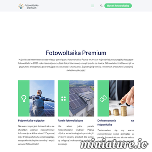 Baza wiedzy o profesjonalnych instalacjach fotowoltaicznych. Aktualny ranking instalatorów, sprawdzone marki paneli słonecznych, sposoby realizacji projektów. Oblicz opłacalność inwestycji dzięki darmowemu kalkulatorowi fotowoltaiki i zapomnij o rachunkach za prąd przez długie lata! Dzięki rzetelnym artykułom dotyczącym instalacji fotowoltaicznych każdy może stać się prosumentem. ./_thumb1/fotowoltaikapremium.info.pl.png