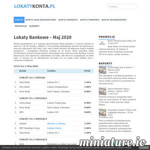 Szukasz najlepszych lokat i kont ? Na naszej stronie znajdziesz promocyjne lokaty bankowe, konta oszczędnościowe, osobiste, firmowe i młodzieżowe. ./_thumb1/lokatykonta.pl.png