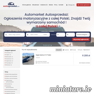 Ogłoszenia motoryzacyjne z całej Polski. Znajdź Twój wymarzony samochód. Automarket - autosprzedaż.com - ogłoszenia motoryzacyjne. Samochód na Twoją kieszeń! Sprawdź oferty pojazdów nowych i używanych. Różne marki i roczniki. Kupuj, Sprzedawaj. Korzystaj Codziennie. Wyszukuj Oferty. Zamieszczaj Ogłoszenia. Automarket autosprzedaż.com - kupię / sprzedam samochód.
