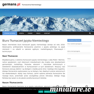 Szukasz tłumacza niemieckiego ? Wykonujemy profesjonalne tłumaczenia polsko-niemieckie i niemiecko-polskie ogólne, marketingowe, finansowe i techniczne. ./_thumb1/www.germans.pl.png