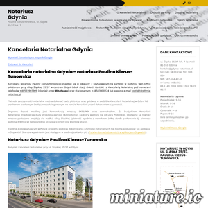 Kancelaria Notariusz Pauliny Kierus-Tunowskiej znajduje się w lokalu nr 7 usytuowanym na parterze w budynku Twin Office położonym przy ulicy Śląskiej 35/37 w centrum Gdyni (obok stacji Orlen). Kontakt  z Kancelarią Notarialną pod numerami telefonów +48503903909 (również przez Whatsapp) oraz stacjonarnym +48583800224 lub poprzez e-mail kontakt@gdynia-notariusz.pl

Płatność za czynności notarialne można dokonać kartą płatniczą oraz gotówką w siedzibie Kancelarii Notarialnej w Gdyni lub przelewem bankowym (wyłącznie zaksięgowanym na koncie kancelarii przed dokonaniem czynności).