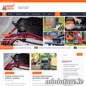 Kampertech – praktyczny poradnik dla właścicieli kamperów i przyczep kempingowych. Znajdziesz tu porady techniczne, inspiracje podróżnicze, planowanie tras oraz sprawdzone rozwiązania ułatwiające życie w trasie. Idealne miejsce dla osób ceniących niezależne podróżowanie.