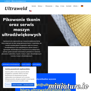 Firma Ultraweld dostarcza profesjonalne rozwiązania w zakresie technologii ultradźwiękowej, obejmujące pikowanie ultradźwiękowe oraz zgrzewanie ultradźwiękowe różnego typu materiałów – od tkanin po tworzywa sztuczne. Stosowane przez nas maszyny ultradźwiękowe charakteryzują się wysoką precyzją działania, niezawodnością oraz energooszczędnością, co sprawia, że znajdują zastosowanie w wielu sektorach przemysłu.

Nowoczesne komponenty, takie jak wałki ultradźwiękowe, sonotrody ultradźwiękowe, generatory ultradźwiękowe i noże ultradźwiękowe, zapewniają stabilność procesu i doskonałą jakość zgrzewu. Dzięki temu metoda ultradźwiękowa pozwala na szybkie, czyste i trwałe łączenie materiałów bez potrzeby używania klejów czy nici. To idealne rozwiązanie do precyzyjnych zastosowań, takich jak pikowanie tkanin, pikowanie mebli, pikowanie pościeli czy pikowanie odzieży, gdzie liczy się estetyka i powtarzalność wzoru.

Ultraweld oferuje również specjalistyczne zgrzewarki plastików ultradźwiękowe ./_thumb2/ultraweld.pl.png